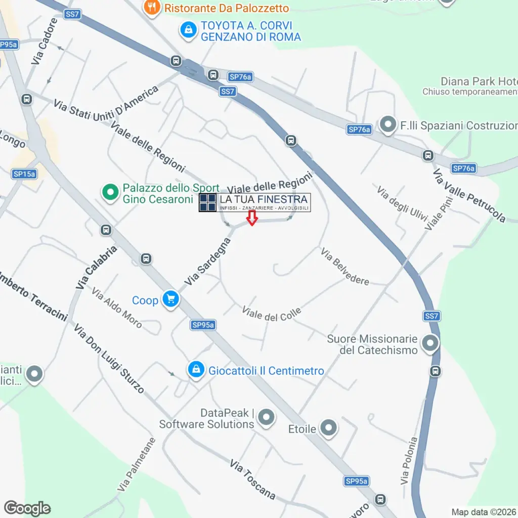 Contatti / Dove Siamo 2 Dove Siamo - Infissi Zanzariere Avvolgibili - La Tua Finestra .com